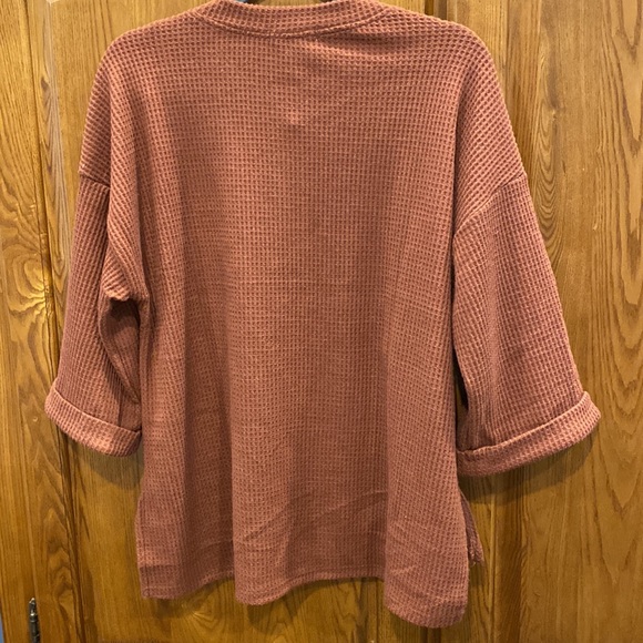 NWT Andree By Unit rust waffle top size medium - Picture 7 of 7